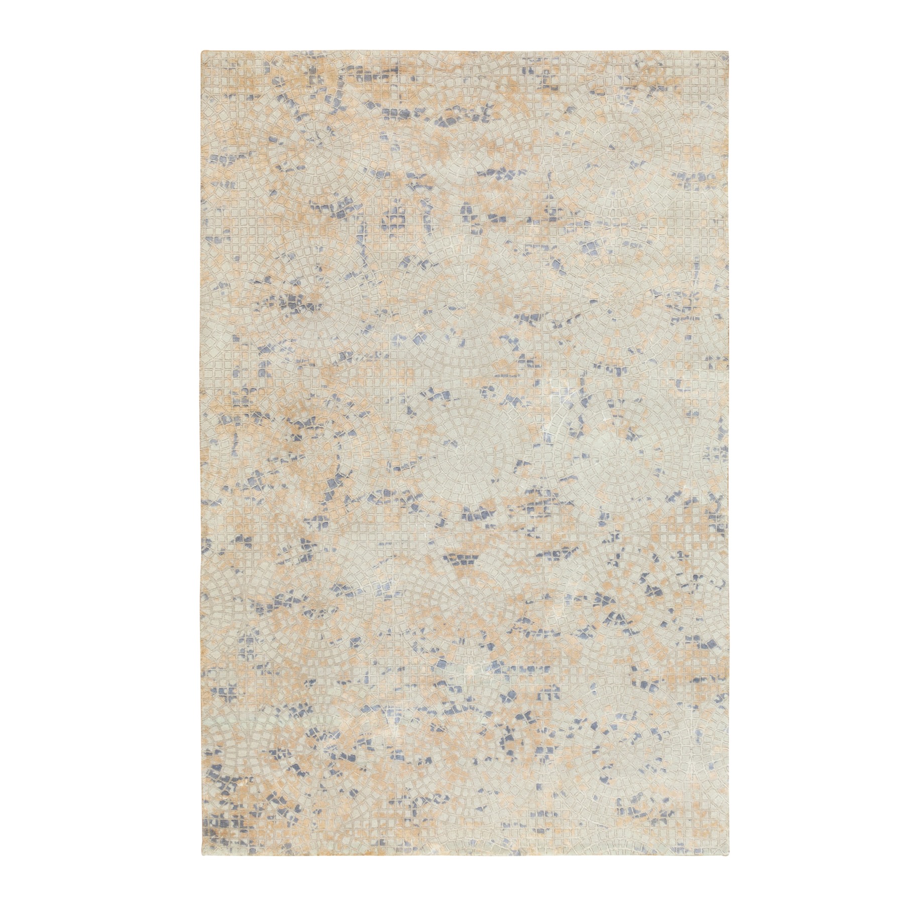 Modern & Contemporary Silk Hand-Knotted Area Rug 5'10